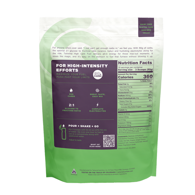 Gingembre Citron Vert 90g de glucides